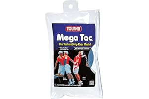 TOURNA Unique Overgrip Mega TAC 10er - Mango de Raqueta de Tenis, Color Azul, Talla Standard