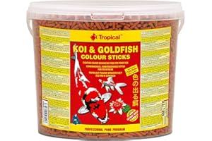 TROPICAL Koi&Goldfish Colour Sticks 5L / 430g - Aliment Flottant rehaussant la Couleur des Poissons d'étang