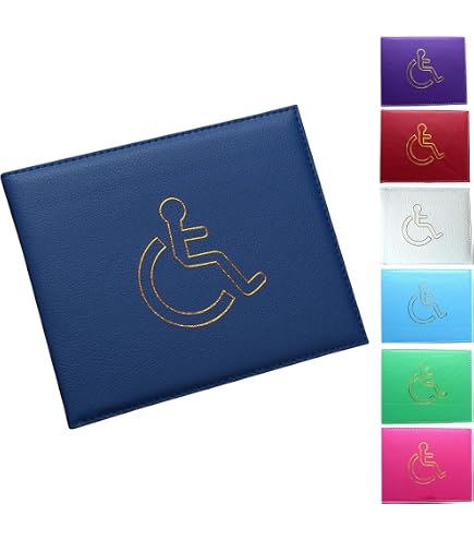 2 Adesivi In Vinile Blu Per Disabili 10 Cm – Autoadesivi Per Auto, Finestre, #0218