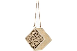 Dehner Natura insektshotell Monza, ca 15,5 x 15 x 15,5 cm, bambu/plywood, naturlig