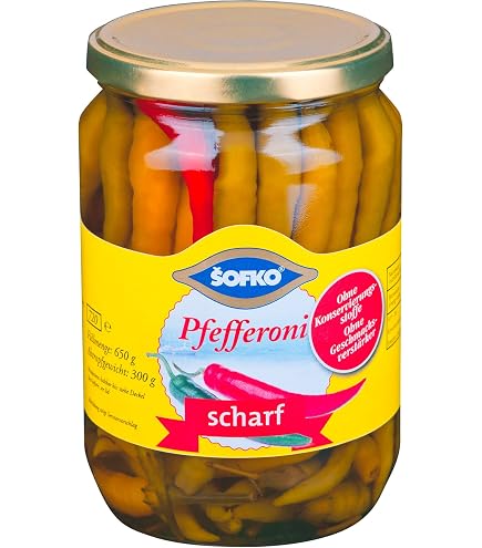 Selin - Eingelegte Peperoni, Yesil Frenk Biber Tursu 580g – AIMA ONLINE