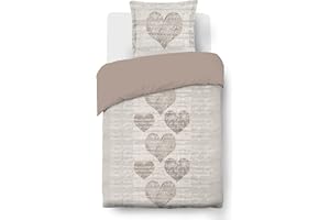 Vision - Komplet pościeli Alicja - poszwa na kołdrę 140x200cm z 1 pasującą poszewką 65x65cm - 100% bawełna