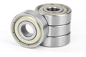 JESUSTREE 4 Pièces 629ZZ Roulements à Billes 9x26x8mm Acier chromé et Prélubrifié, 629-2Z Roulement à billes Miniature en Métal Double Blindage, pour Planches à roulettes, Scooters, Patins