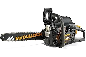 Mcculloch CS 42S Petrol Chainsaw, 42cc, 16 Inch Bar Length, 56 Drive Links, OxyPower, Soft Start, Anti-Vibration System, Fully Assembled