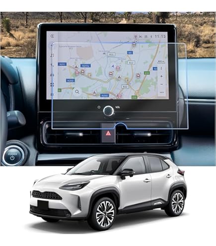 GAFAT Toyot-a RAV4 2023 2024 10.5 Inch Navigation Screen Protector, RAV4 2023 10.5 Inch Mulimedia Screen Glass Screen Protector, 9H Anti-Scratch, Compatible With Toyota RAV4 Accessories