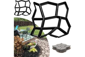 Einfeben Molde de hormigón DIY para pavimento, molde de encofrado, pavimento de hormigón, para piedra natural y adoquines, reutilizable (2 unidades)