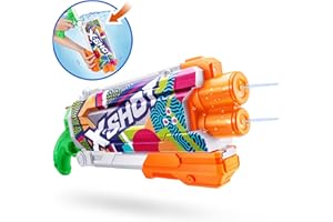 XSHOT Water Fast-Fill Skins Pump Action, Ripple, Water Blaster, Summer Outdoor Pool Toy, Mailer Box (Ripple), White