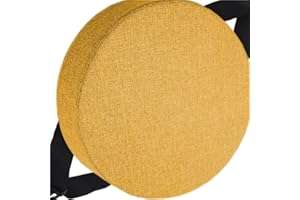 HKJGNH Cuscino rotondo per sedia Ufficio con fibbia antiscivolo, 25/28/40/35/30/45/50cm, 3/5/8 Spessori, cuscino rotondo per sedia da pranzo per sedie da Cucina, sgabelli giardino, interni, casa(Color 7,40x4