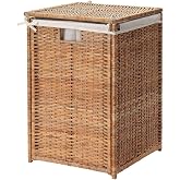IKEA El Yapımı Rattan &Ccedil;amaşır Sepeti, 80 Lt, 60 x 40 cm, Naturel