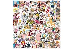 TACOMEXI The Seven De_adly Sins Pack d'autocollants 100pcs, autocollant en vinyle pour bouteilles d'eau ordinateur portable Skateboard Notebook, cadeau pour adultes enfants