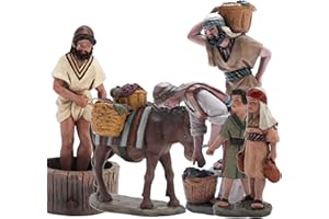 Triciclo Editores Escena de Vendimia 6 Figuras| Figuras de la Vendimia |Figuras de Belén |Serie 11cm| Diseñadas por José Luis Mayo |Decoración Navideña |Nacimiento