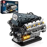 Reobrix V6 Mekanik Motor Modeli Yetişkinler, 1268 Par&ccedil;a | Hareketli pistonlara, zamanlama zincirlerine, &ccedil;ıkarılabilir valf ka