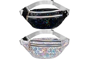 Jostift 2 Stück Bauchtasche Gürteltasche Damen Hüfttasche Sport Herren Wasserdicht Umhängetasche, Verstellbarer Gurt Hüfttasche für Damen Outdoor Sport - Women Waist Pack