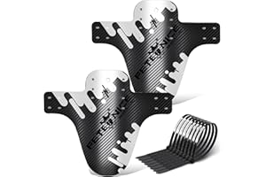 FETESNICE Parafanghi per Mountain Bike, Set di 2 Pezzi, Parafanghi per Bicicletta Compatibili Mud Guard Plus 20" - 29'' MTB Parafango Paraspruzzi Bike Bike MTB Fascette