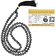 Crystal Heaven Men Black Hakik Japa Mala Saadi - Negative Energy Remover 108 Beads Buddhist Prayer Aaa Grade Original Healing Gemstone Agate For Yoga Meditation Spiritual Reiki Feng Shui