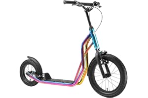 STAR SCOOTER Patinete Infantil 2 Ruedas a Partir de 7-8 años | Kick Scooter 12/16" neumáticos, Ajustable en Altura para niñas y niños