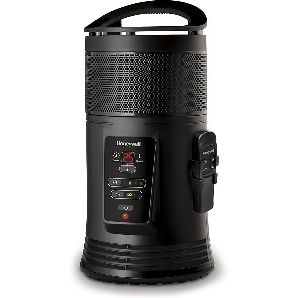 Honeywell 360 Ceramic Surround Heater HZ445E with Remote Control and  Intelligent Electronic Thermostat, 1800 Watt : Amazon.co.uk: DIY u0026 Tools