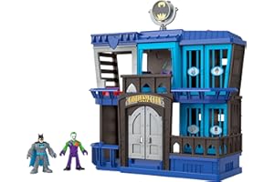 FISHER-PRICE Imaginext - DC Super Friends Prigione di Gotham City, playset prigione con personaggi di Batman e Joker, Giocattolo per Bambini 3+ Anni, HHP81