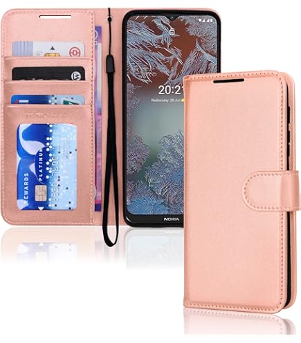 BLOTECH Flip Case Embossed Lilies Flowers For Nokia G10/Nokia G20 Case Relief PU Leather Flip Wallet Phone Case Cover Silicone Shockproof Bumper Cover
