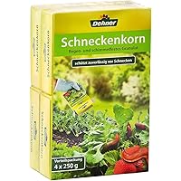 Dehner Schneckenkorn, 4 x 250 g (1 kg), für ca. 1.200 qm