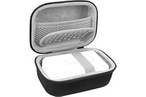 GEEKRIA for Creators Étui de transport pour microphone compatible avec DJI Mic 2, Mic, Mic mini, Hollyland Lark MAX2, Lark MAX, étui de voyage rigide avec rangement de câbles (noir)