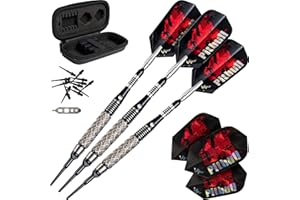 Viper Pitbull 90% Tungsten Soft Tip Darts with Storage/Travel Case, 18 Grams