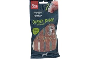 Pets Unlimited Chewy Bones with Duck Small 8pcs transparent