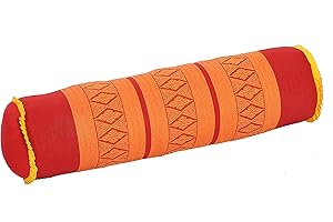 Handelsturm Thaikissen Nackenrolle 50x13 mit Füllung aus Kapok Yoga Bolster Yogakissen Rolle Feste Kissenrolle
