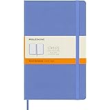 Moleskine - Classic Notebook, Taccuino a Righe, Copertina Rigida e Chiusura ad Elastico, Formato Large 13 x 21 cm, Colore Blu