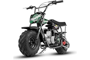‎ORYXEARTH Oryxearth 105CC 4-Takt Dirt Bike Pocket Bike, Kinder Crossbike Benzin, Breitreifen Offroad Rad, Kinder DirtBike, Motocross Motorrad, DIY-Aufkleber Mini Motorrad ab 13 Jahre (Grün)