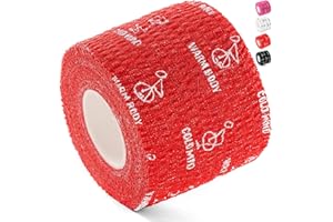 ‎WARM BODY COLD MIND WARM BODY COLD MIND Hook Grip Tape für Gewichtheben - Baumwolle Weightlifting Thumb Tape für Powerlifting Crossfit Krafttraining Powerlifting, Lifters Fitness, Daumen Band