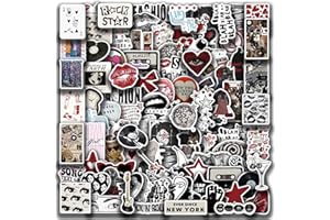 ETHEL 100Pcs Vinyl Aesthetic Downtown Girls Stickers Pack - Y2K Waterproof Decals for Water Bottle, Laptop, Skateboard - Trendy Stickers for Teens & Adults(Downtown Girl Aufkleber)