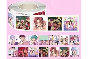 LONNALEE Pegatinas de vinilo impermeables para adolescentes (K-Kp-op D-Demon H-Hunters Goodies, Sa ja Boys Ji Nu Der PY Cat) (B) (C)