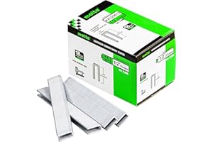 meite 9013 Type 90/13 mm Narrow Crown Staples for Staple Gun, 18 Gauge Galvanised Upholstery Staples for Furniture, Wood Box, Crafts DIY (8,000 Counts)