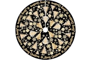 HUIFENGJIE Weihnachtsbaumdecke Rund 120cm/47zoll Weihnachtsbaum Decke Rock Baumdecke Christbaumdecke Rund Tannenbaum Decke Christbaum, Weihnachtsbaum Teppich Tannenbaum Weihnachtsbaumrock(09)