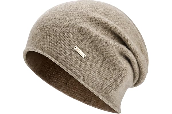 HAMUNI Mössa för kvinnor och män, australisk 100 % ull – lätt slouch-beanie-mössa, ventilerande kemomössa för 3-säsongen (vår/höst/vinter)