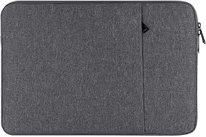 Chelory 14 Inch Laptop Sleeve for 13 Inch MacBook Air Pro 14 inch MacBook Pro, 13 13.3 13.6 14 Inch Notebook Ultrabook Computer Bag Shockproof Protective Cover iPad Tablet Carrying Case, Dark Gray