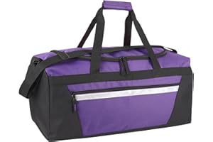 TRAIL MAKER 40 Litre, 22 Inch Duffle Bag for Women Men Travel; Large Duffel Bag with Shoulder Strap, Sections (Purple)