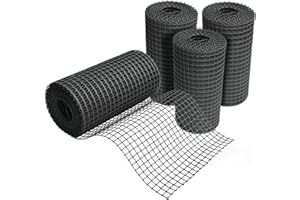 Prime Garden® Rasengitter Rasenschutzgitter Gartenweg Schutzgitter Gitter - Schwarz (25m x 120cm)