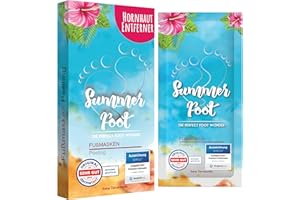 ‎SUMMER FOOT Summer Foot Premium Hornhaut-Entferner - Hornhaut Fußmaske für weiche Füße - Anti Hornhaut-Socken für effektive Fußpflege - dermatologisch getestet - Frauenmaske