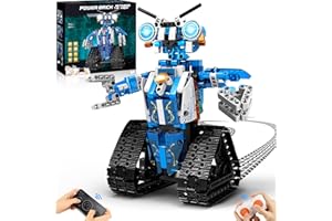 IKUPER Roboter Kinder für Jungen, Roboticset Programmierbar mit App & Fernsteuerung, Geburtstagsgeschenk für 8-12 Jahre (369 Stück)