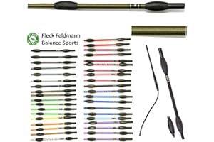 JA Horse Fleck Feldmann Balance Sports Dressurgerte Gerte Reitgerte (110 cm, Olive grün)