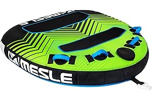Mesle Tube Vapor Bote Inflable para 2 Personas, Bote de Remolque Inflable, para niños y Adultos, Anillo de Remolque Inflable para Deportes acuáticos, para Barco de Motor y Moto de Agua.