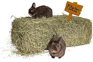 KARTON-BILLIGER agrar-Store Heu 10kg Heuballen Wiesenheu 1.Schnitt Kaninchenheu Meerschweinchenheu Stroh frisch & unbehandelt, Ernte 2025