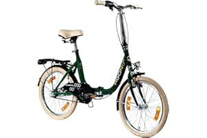 ‎AGON AGON Klappfahrrad 20 Zoll Faltrad Klapprad Fahrrad Cruiser 20" StVZO Beleuchtung