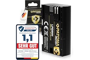 PATONA PROTECT LP-E6NH Batteria 2600mAh compatibile con Canon EOS R5 R6 R6II R7 5D Mark II Mark III 5DS R 6D 7D 60D 60Da 70D 80D 90D R 5 6 7 60 70 80 90 D WFT-E5 WFT-E7 XC10 XC15 LPE6NH LP-E6
