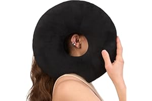 ‎ODOXIA Piercing Kissen mit Loch | Donut Kissen für Ohr gegen Ohrenschmerzen | Piercingkissen mit Verstellbarer Füllung | Runde Ohrkissen mit Loch | Ohrkissen für Ohrpiercing | Kopfkissen