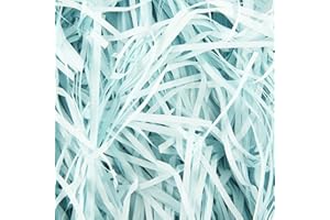 N NIMXY 200g Baby Blue Shredded Tissue Paper for Gift Boxes & Hamper Filing, Shredded Paper for Gift Box Filler Packaging & Basket Stuffing