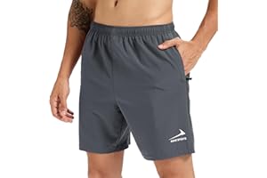 RANE SPORTS Men's Sports Shorts with Zipper Pockets - Lightweight, Breathable, Ideal for Running, Gym, Outdoor Activities