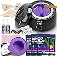 ANRUZ Premium Waxing Kit, Digital Wax Kit for Hair Removal, Wax Warmer Kit with 70 Items,Wax Pot for Waxing Professional -at Home Wax Machine for Full Body Waxing